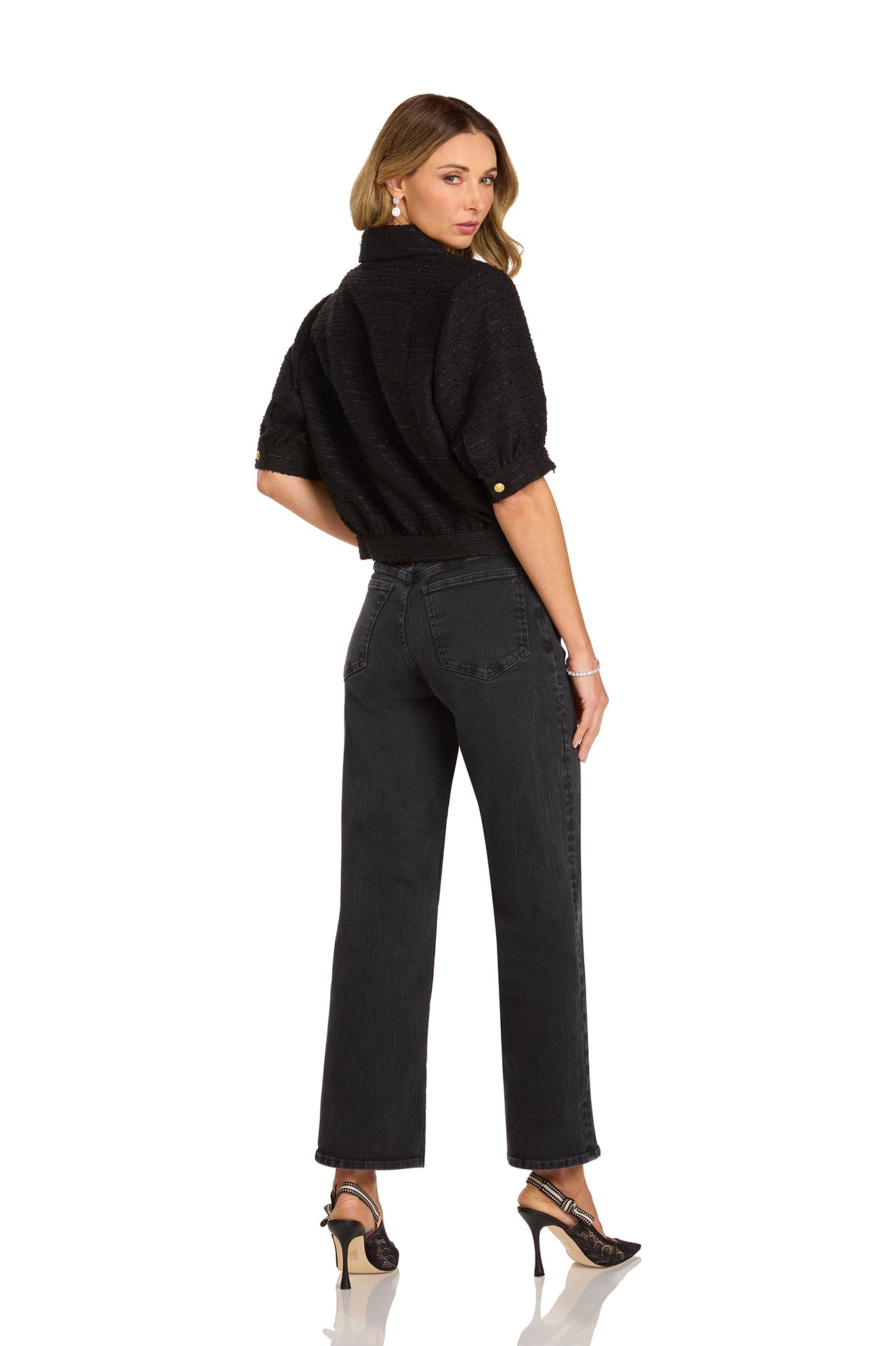 JANELLE CROPPED TWEED JACKET