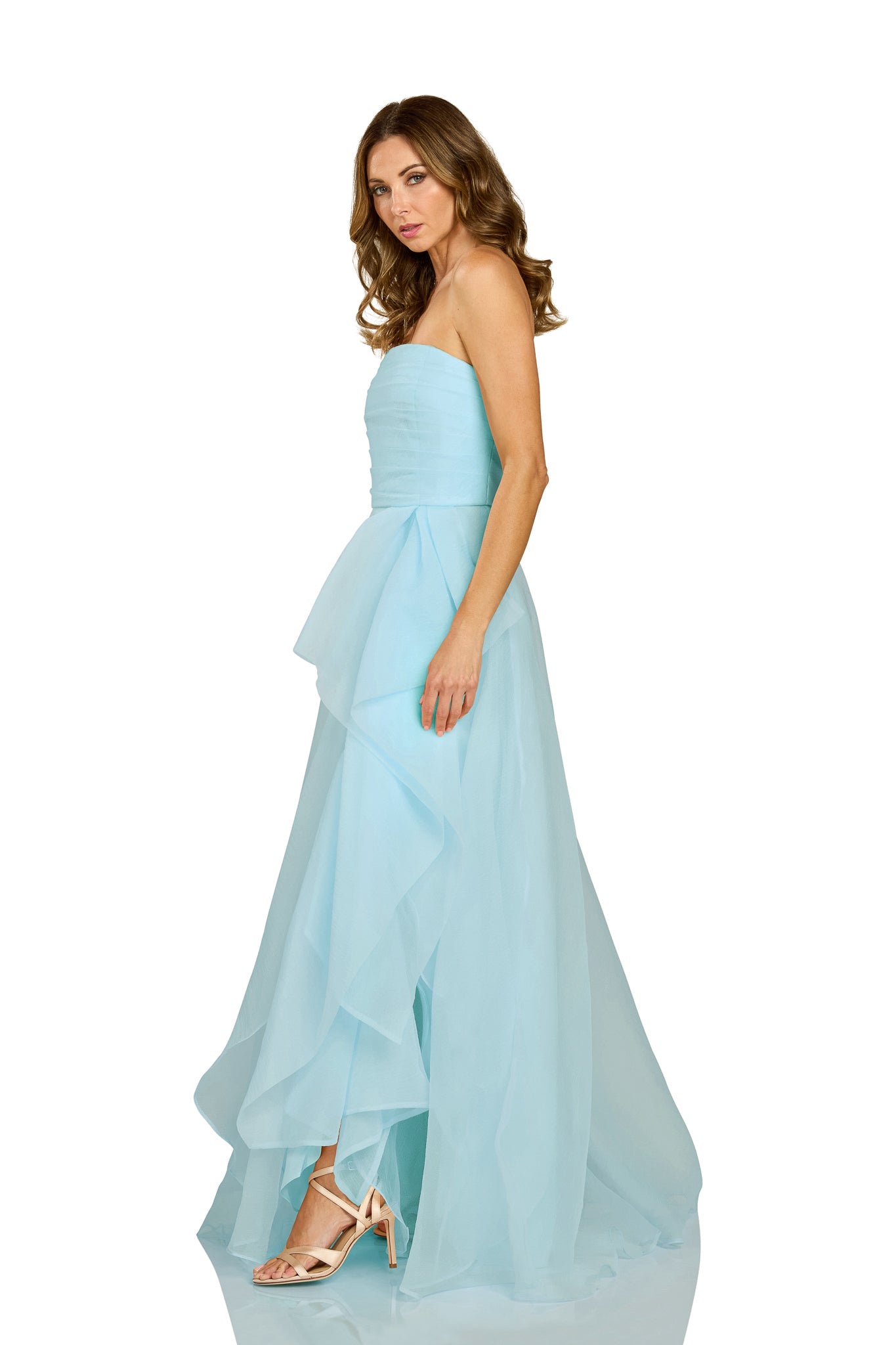 NALA GOWN BLUE ORGANZA