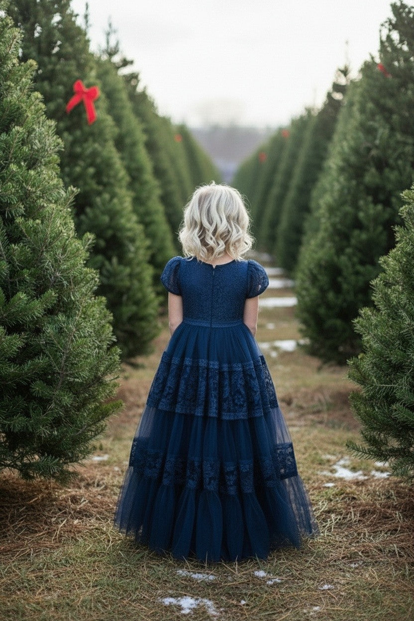 CATERINA DRESS NAVY