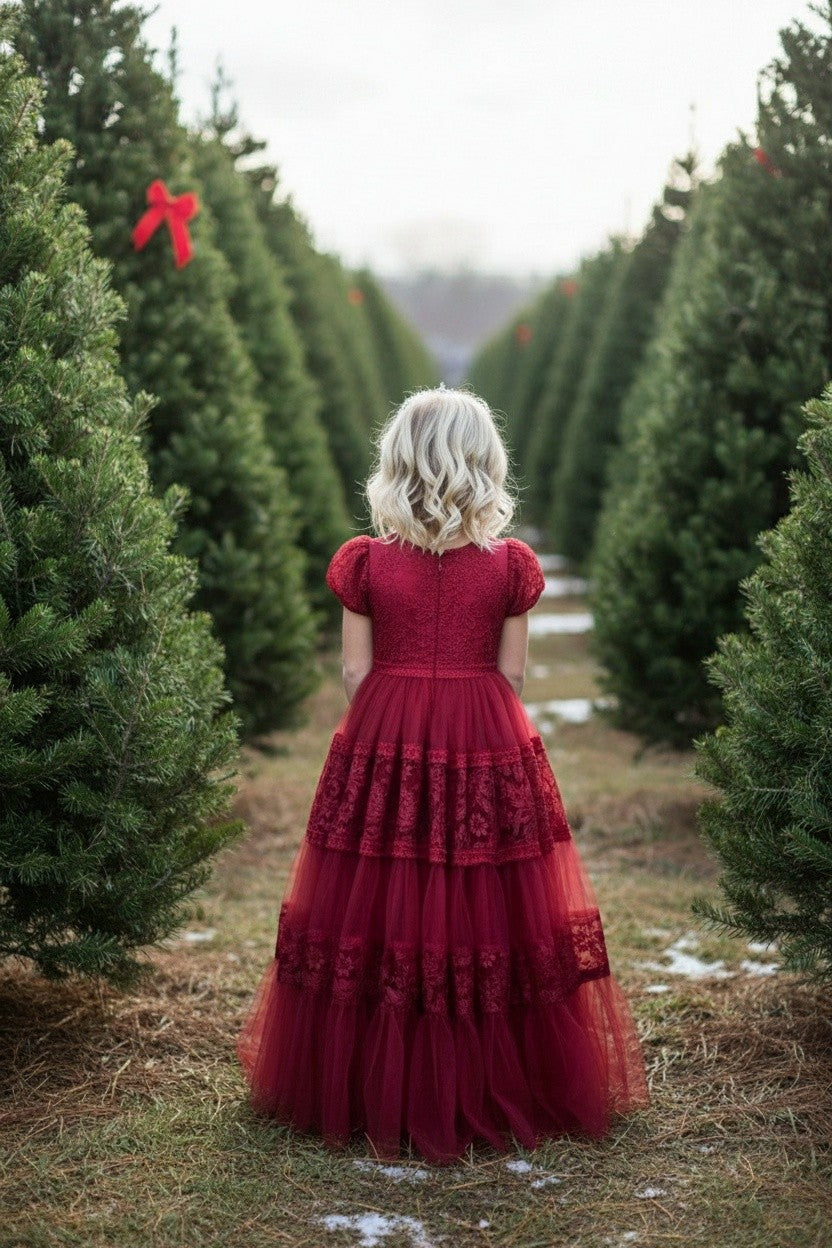 CATERINA DRESS CRIMSON