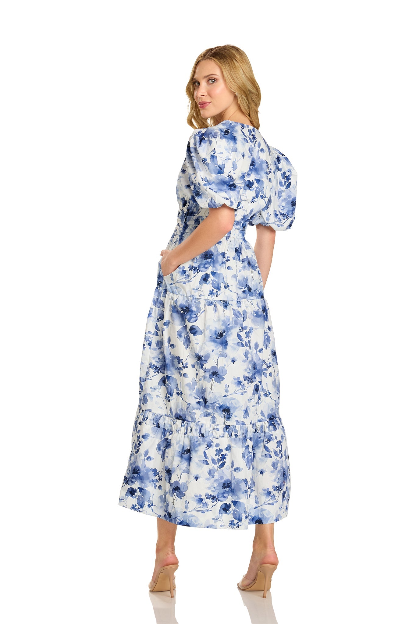 MAGGIE DRESS BLUE FLORAL