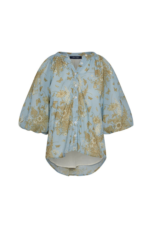 ANAIS BLOUSE CAPPUCINO FLORAL