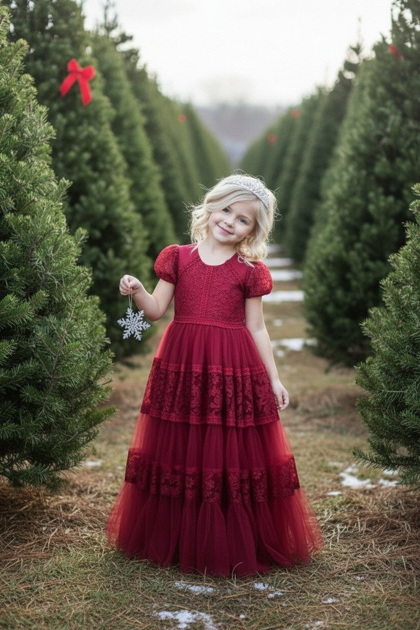 CATERINA DRESS CRIMSON