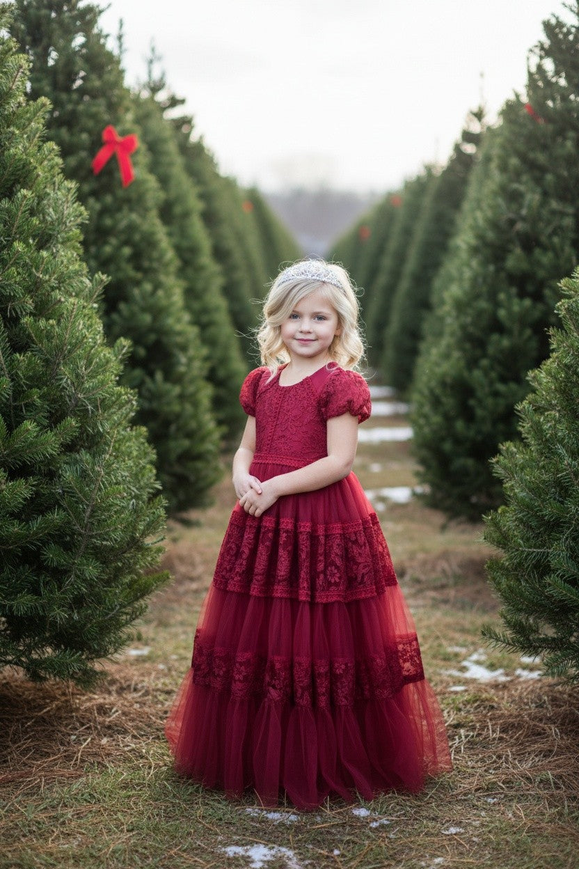 CATERINA DRESS CRIMSON