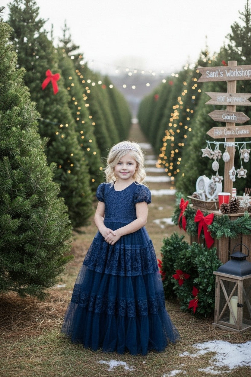 CATERINA DRESS NAVY