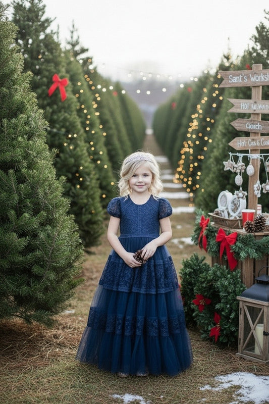 CATERINA DRESS NAVY